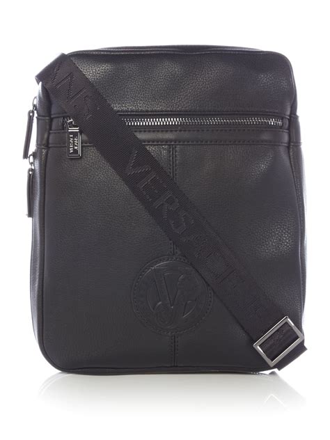 men versace crossbody bag|Versace side bag men's.